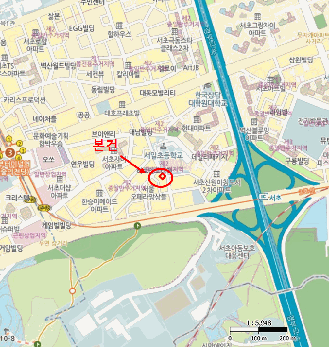 서울특별시 서초구 서초동 1432-24 성심빌딩  2층201호