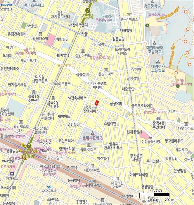 서울특별시 광진구 중곡동 150-233 스퀘어빌리지  4층404호