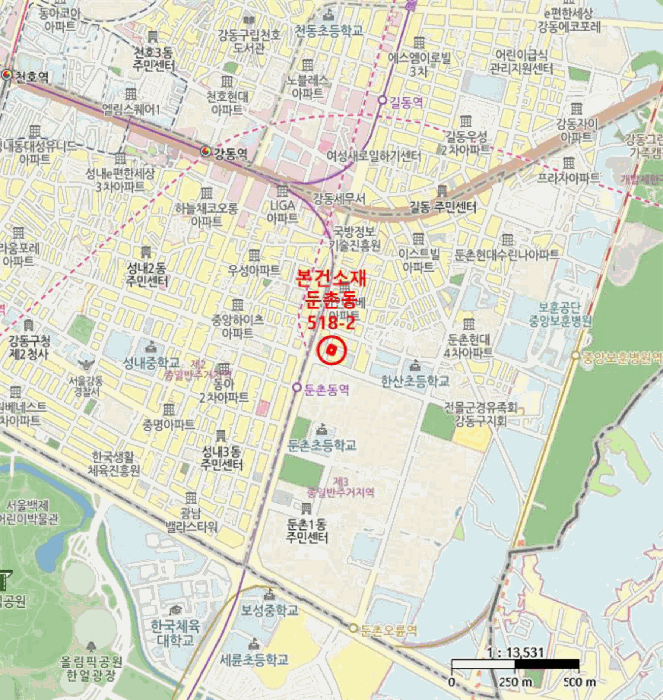 서울특별시 강동구 둔촌동 518-2 광남아파트  3층302호