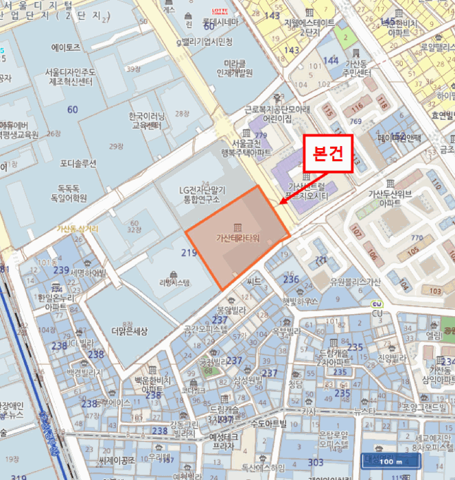 서울특별시 금천구 가산동 219-5 가산테라타워  제14층 제1404호