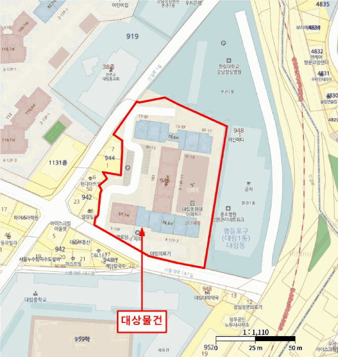 서울특별시 영등포구 대림동 946-1 대림동현대아파트 제101동 제10층 제1003호