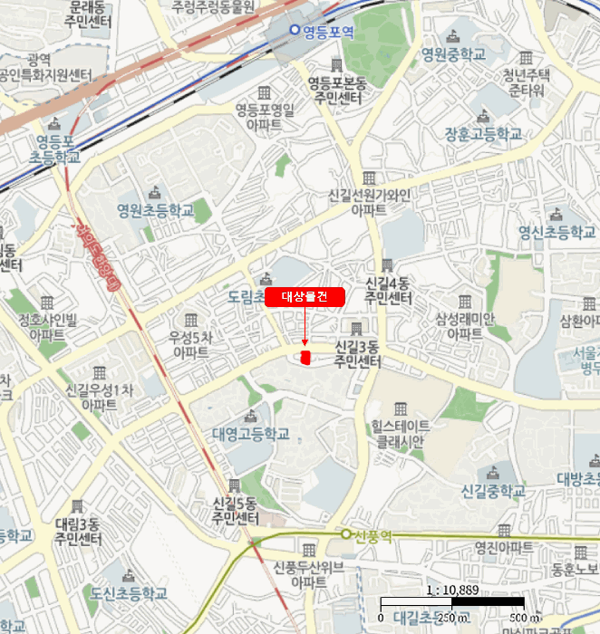 서울특별시 영등포구 신길동 261-11 서경팰리스101  제8층 제806호