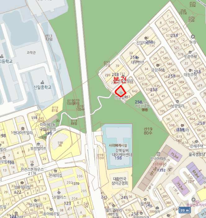 서울특별시 강북구 미아동 258-641  1층 1호