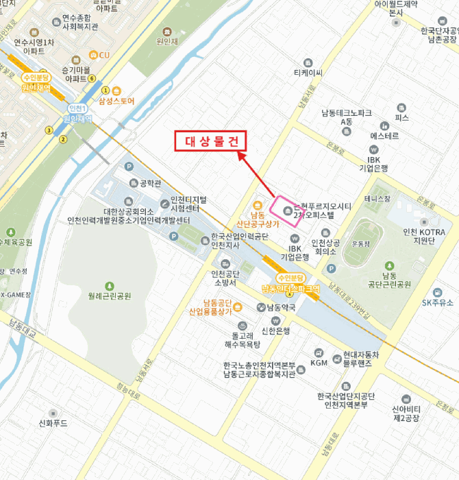 인천광역시 남동구 논현동 448 논현2차푸르지오시티  1층104호