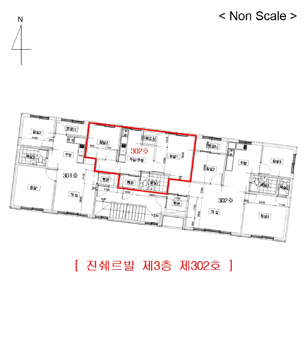 인천광역시 서구 검암동 634-11 진쉐르빌  3층302호