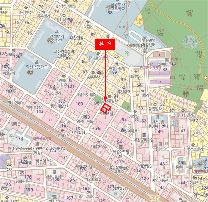 인천광역시 남동구 간석동 95-1 메르디앙  4층403호