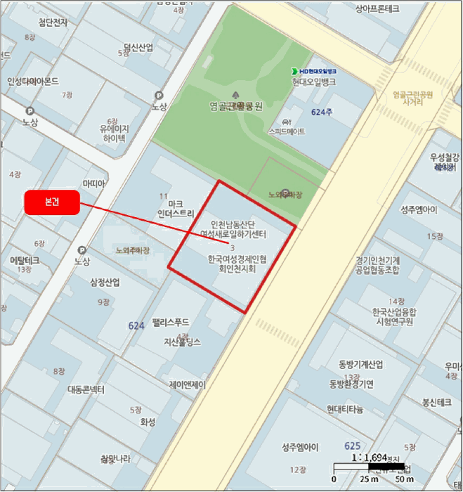 인천광역시 남동구 남촌동 624-3 제이케이루체스타지식산업센터  8층825호