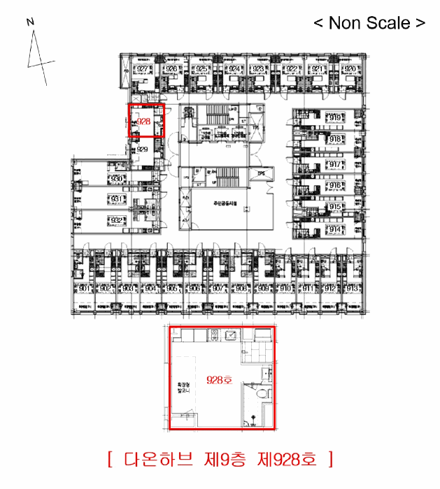 경기도 부천시 원미구 심곡동 458-2 다온하브  9층 928호