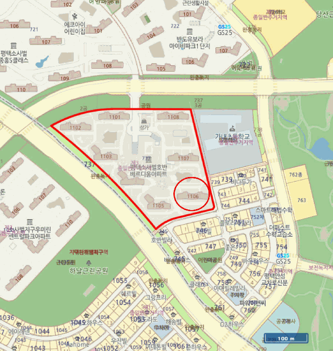 경기도 평택시 죽백동 737 평택소사벌호반베르디움 1106동 17층1703호