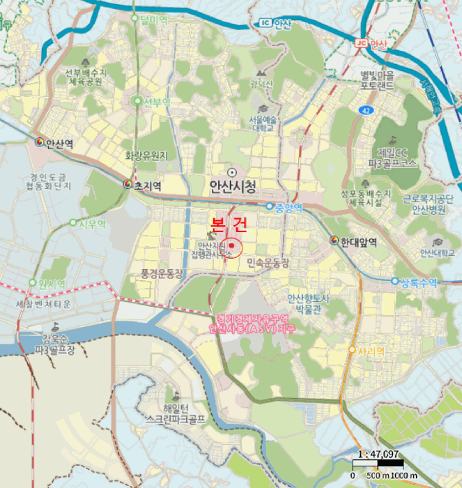 경기도 안산시 단원구 고잔동 772-1 크리스탈빌딩  2층209호