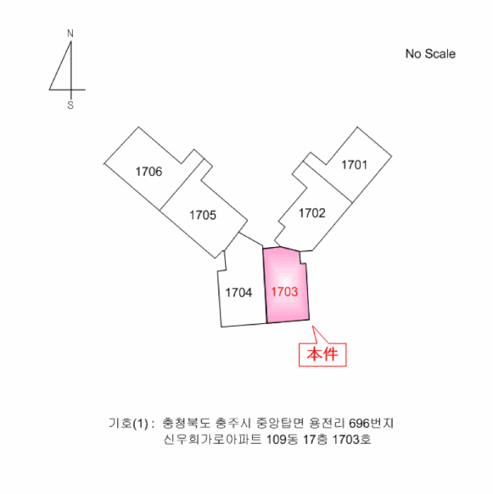 충청북도 충주시 중앙탑면 용전리 696 신우희가로아파트 109동 17층1703호