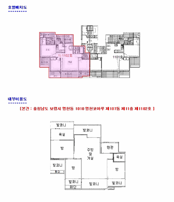 충청남도 보령시 명천동 1010 명천코아루 107동 11층1102호