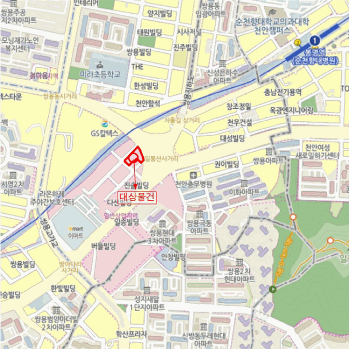 충청남도 천안시 서북구 쌍용동 210-21 천안라마다앙코르호텔  2층202호