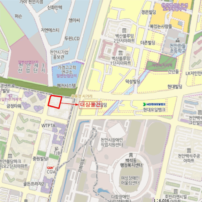 충청남도 천안시 서북구 불당동 1479 불당코아루와이드시티오피스텔  1층127호