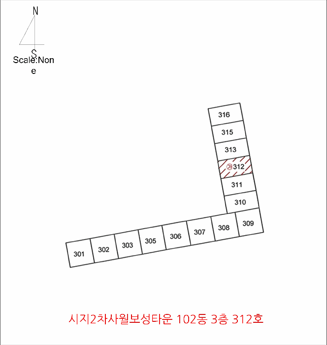 대구광역시 수성구 사월동 464 시지2차사월보성타운 102동 3층312호