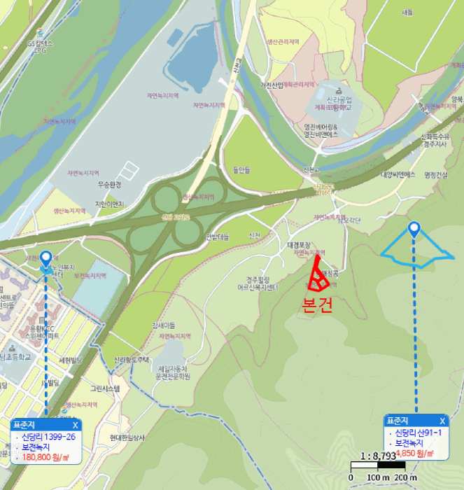 경상북도 경주시 천북면 신당리 산99-1