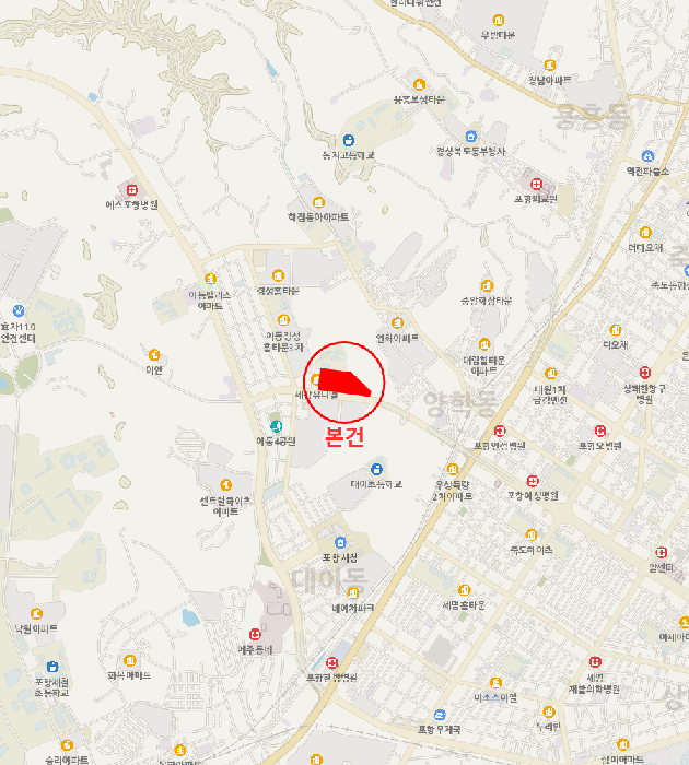경상북도 포항시 남구 대잠동 470-6 이동우방파크빌 제103동