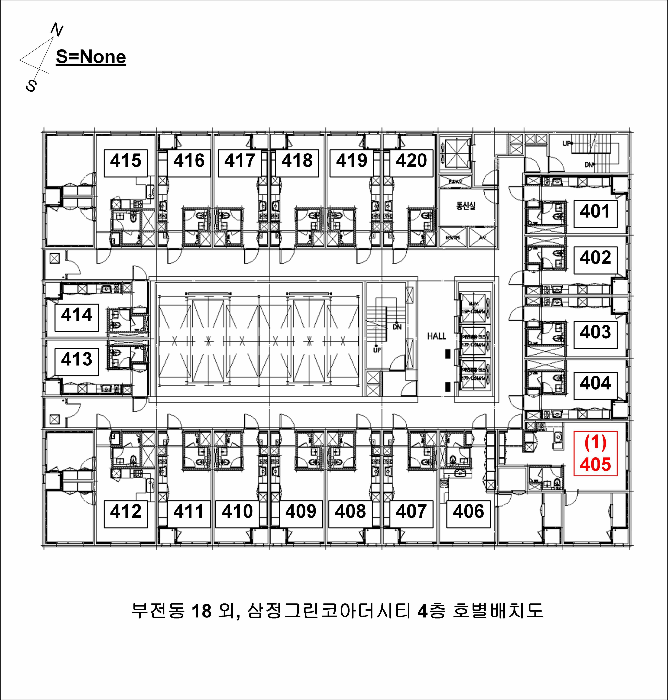 부산광역시 부산진구 부전동 18 삼정그린코아더시티  4층405호