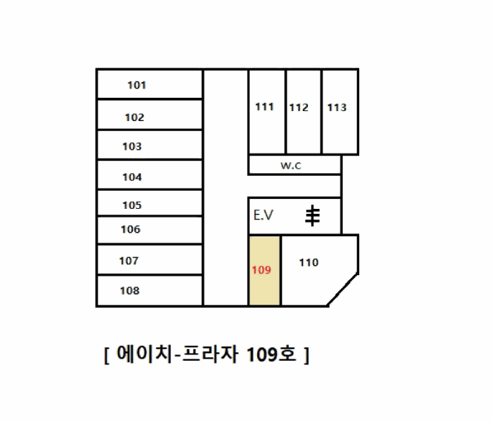 부산광역시 기장군 정관읍 매학리 750-8 에이치-프라자  1층109호