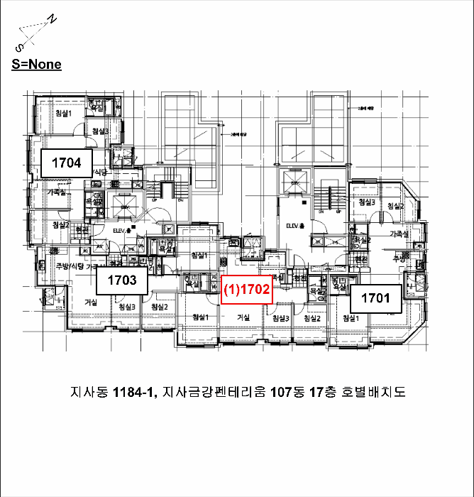 부산광역시 강서구 지사동 1184-1 지사금강펜테리움 107동 17층1702호