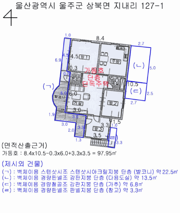 울산광역시 울주군 상북면 지내리 127-1