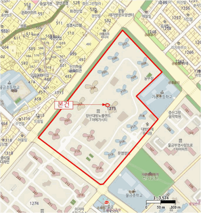 경상남도 양산시 물금읍 가촌리 1273-1 양산대방노블랜드7차메가시티 711동 10층1004호