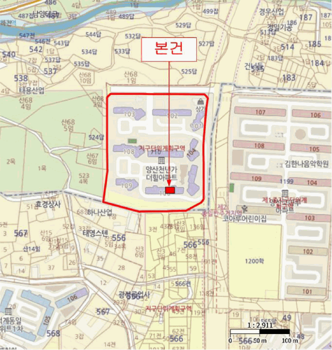 경상남도 양산시 주진동 710 양산천년가더힐 106동 7층702호