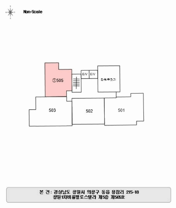 경상남도 창원시 의창구 동읍 용잠리 215-18 창원1차비룡벨로스텔라  5층 505호