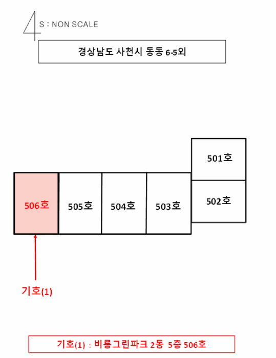 경상남도 사천시 동동 6-5 비룡그린파크 2동 5층506호