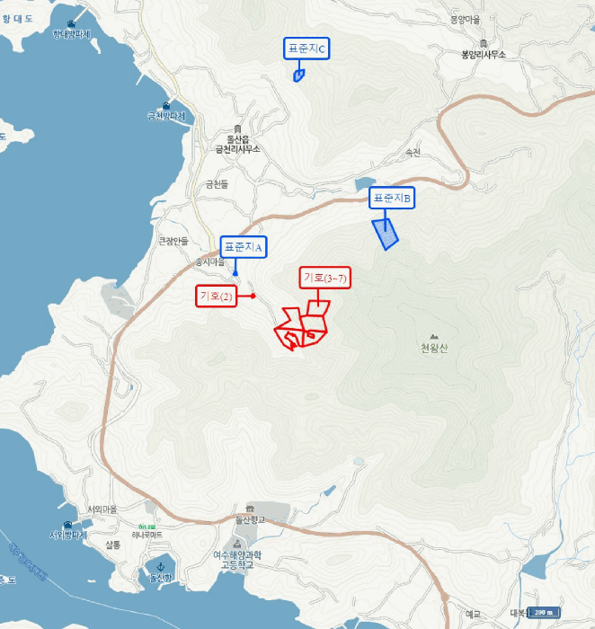 전라남도 여수시 돌산읍 금봉리 산572