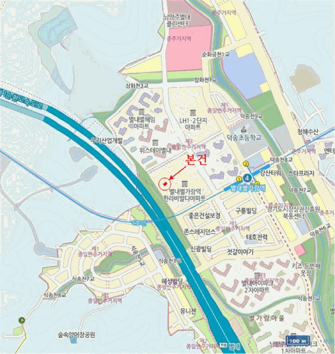 경기도 남양주시 별내동 808 별내별가람역 한라비발디 1404동 3층 301호